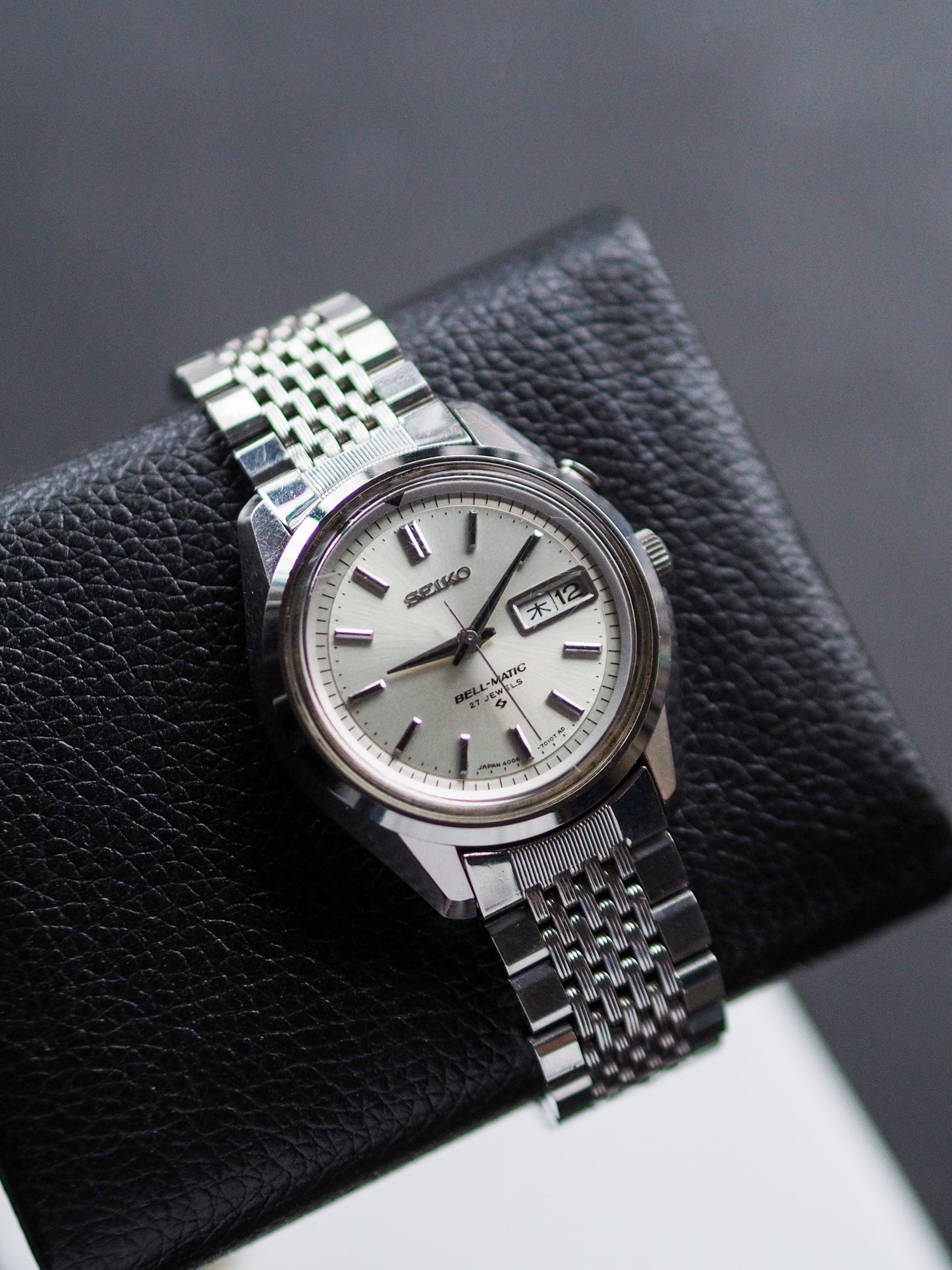 Seiko Bell-Matic 4006-7010 Silver Sunburst Dial