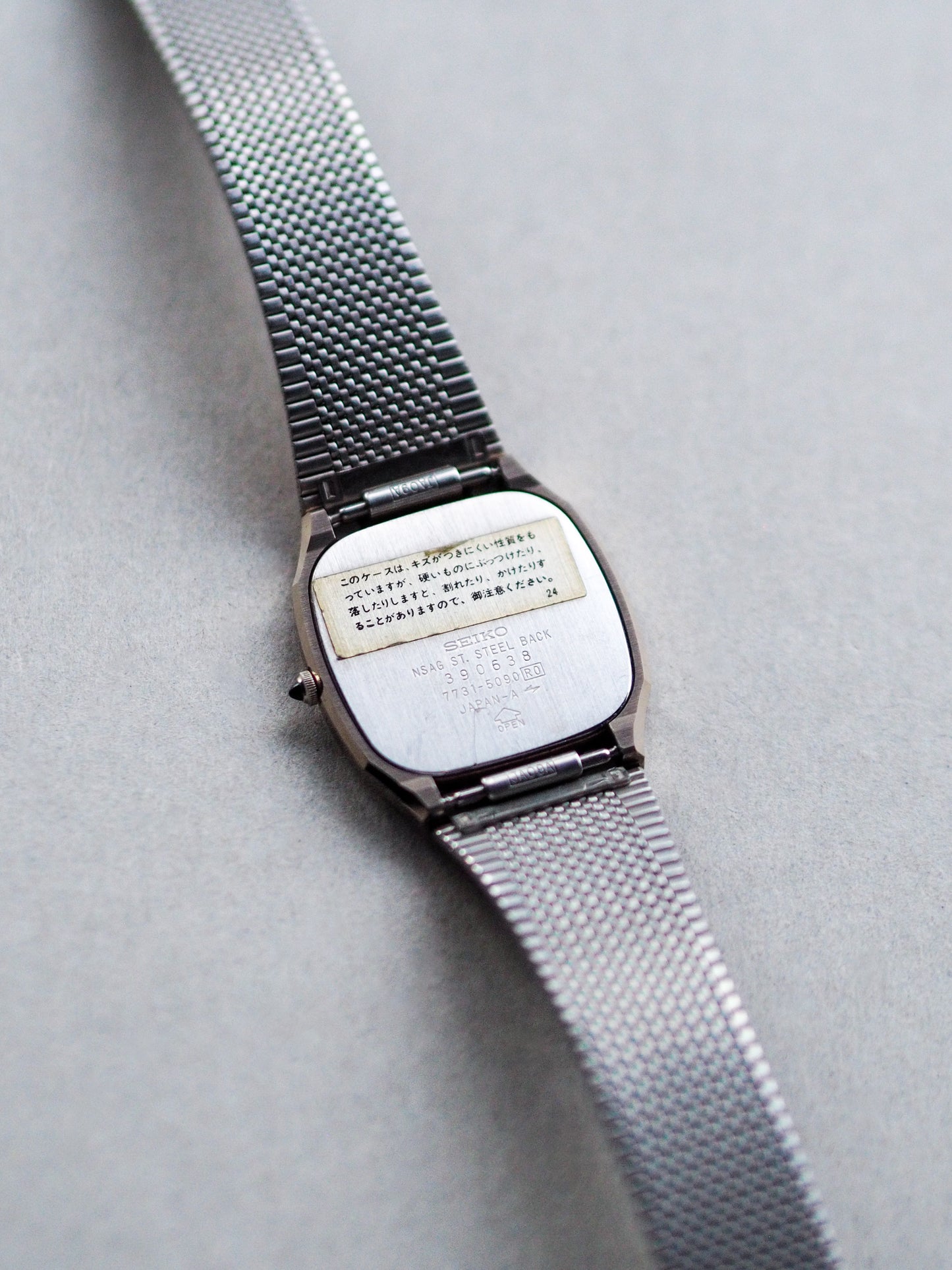 Seiko Dolce 7731-5090 Tank NSAG Champagne Textured Dial