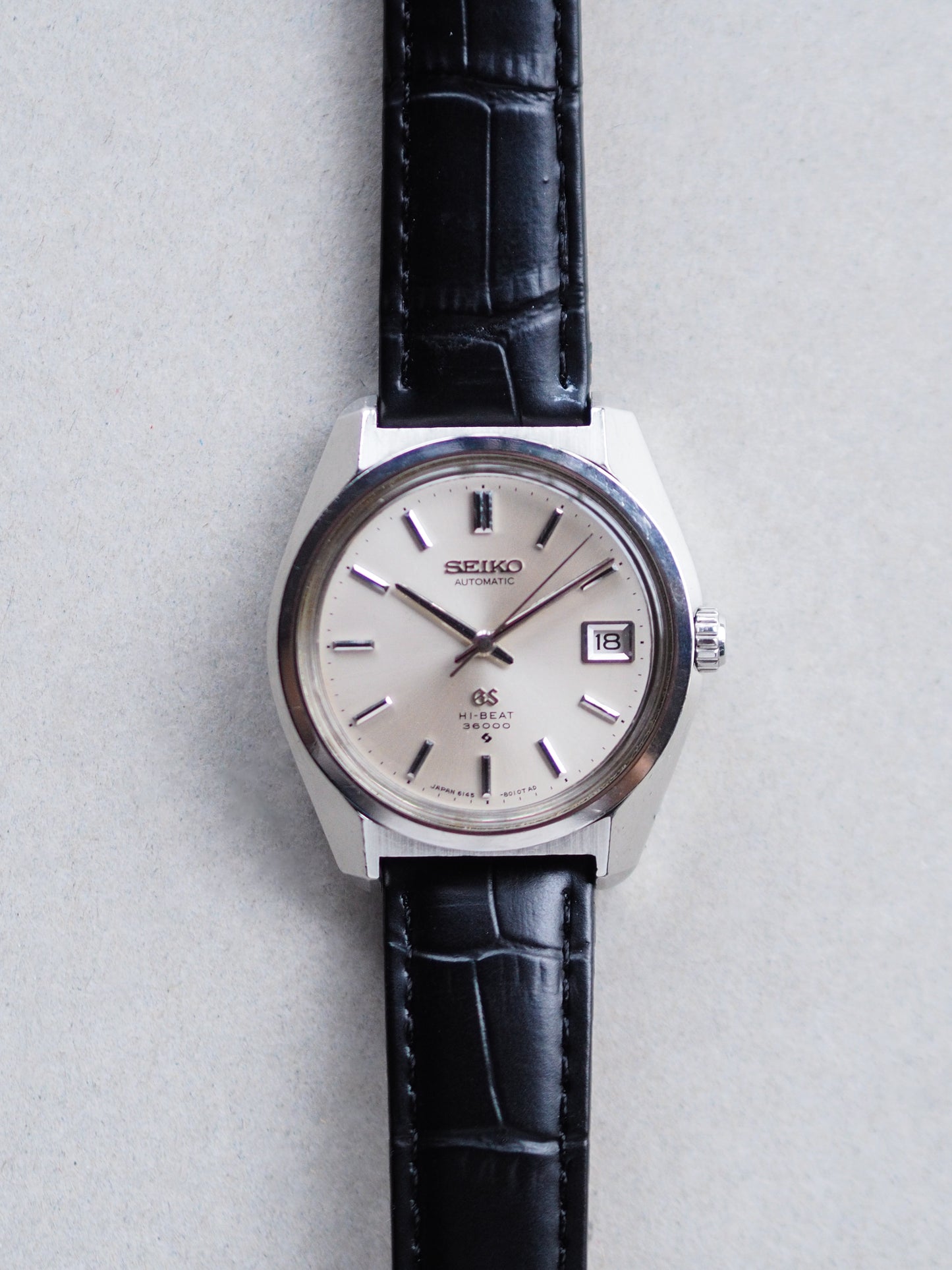Grand Seiko Hi-Beat 61GS 6145-8000 Silver Sunburst Dial