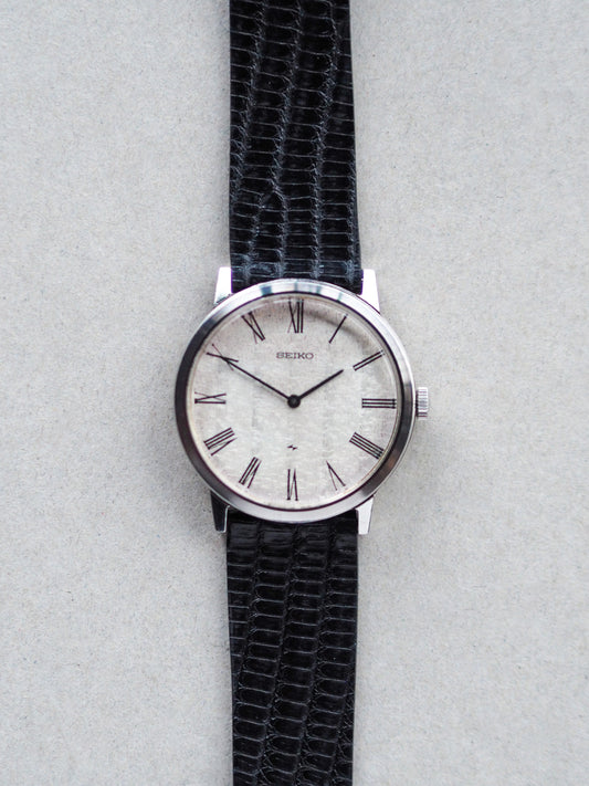 精工 Chariot 2220-0180 Hi-Beat 白色锤纹表盘