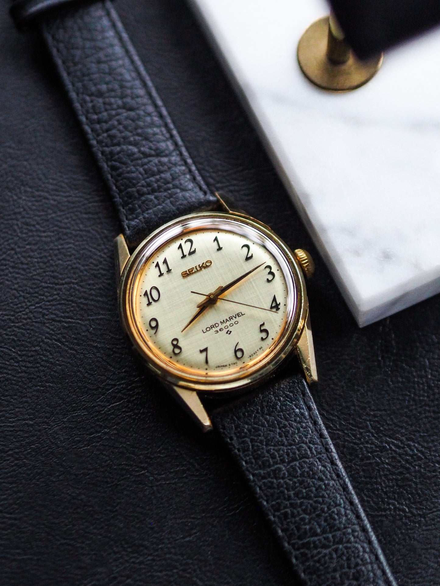 Seiko Lord Marvel 5740-8000 36000 SGP Champagne Linen Breguet Dial