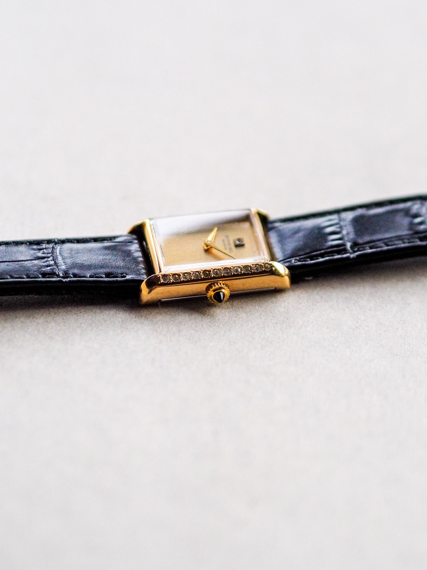 Raymond Weil Tank GP Manual Wind Diamond Bezel Champagne Dial