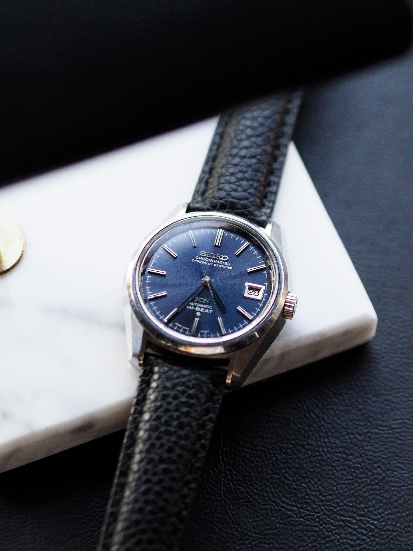 Seiko 56KS King Seiko 5625-7040 Chronometer Navy Blue Sunburst Dial