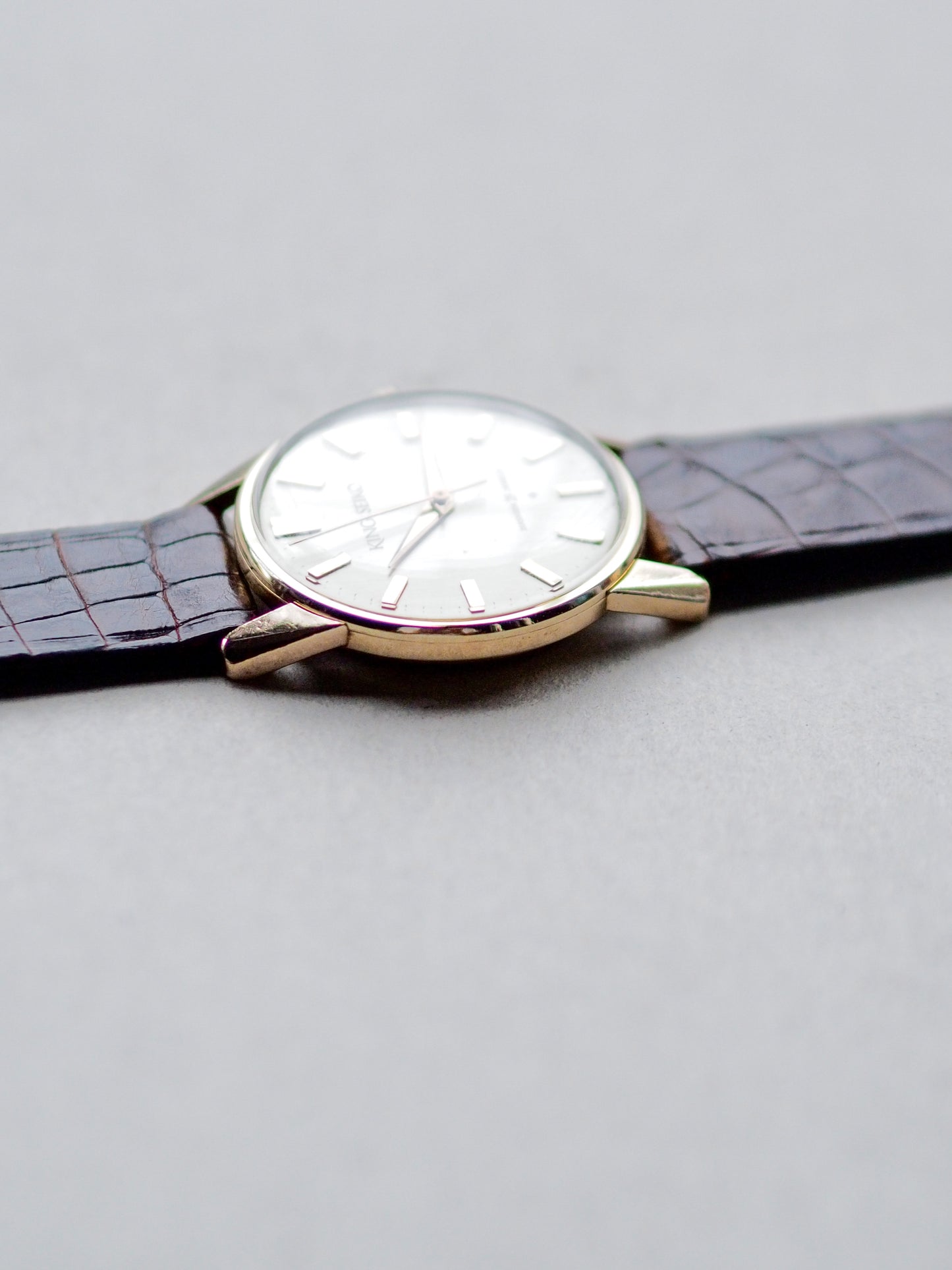 Seiko King Seiko 15034KS 14K Gold Filled SD Linen Dial