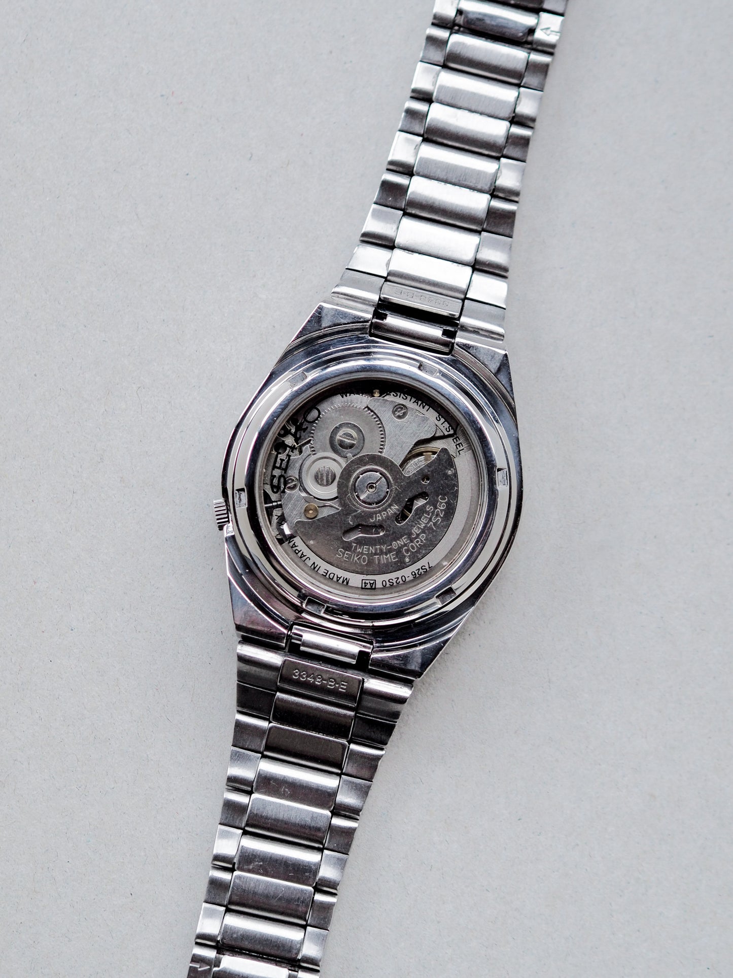 Seiko 5 Japan 7S26-02S0 Arabic Date White Dial