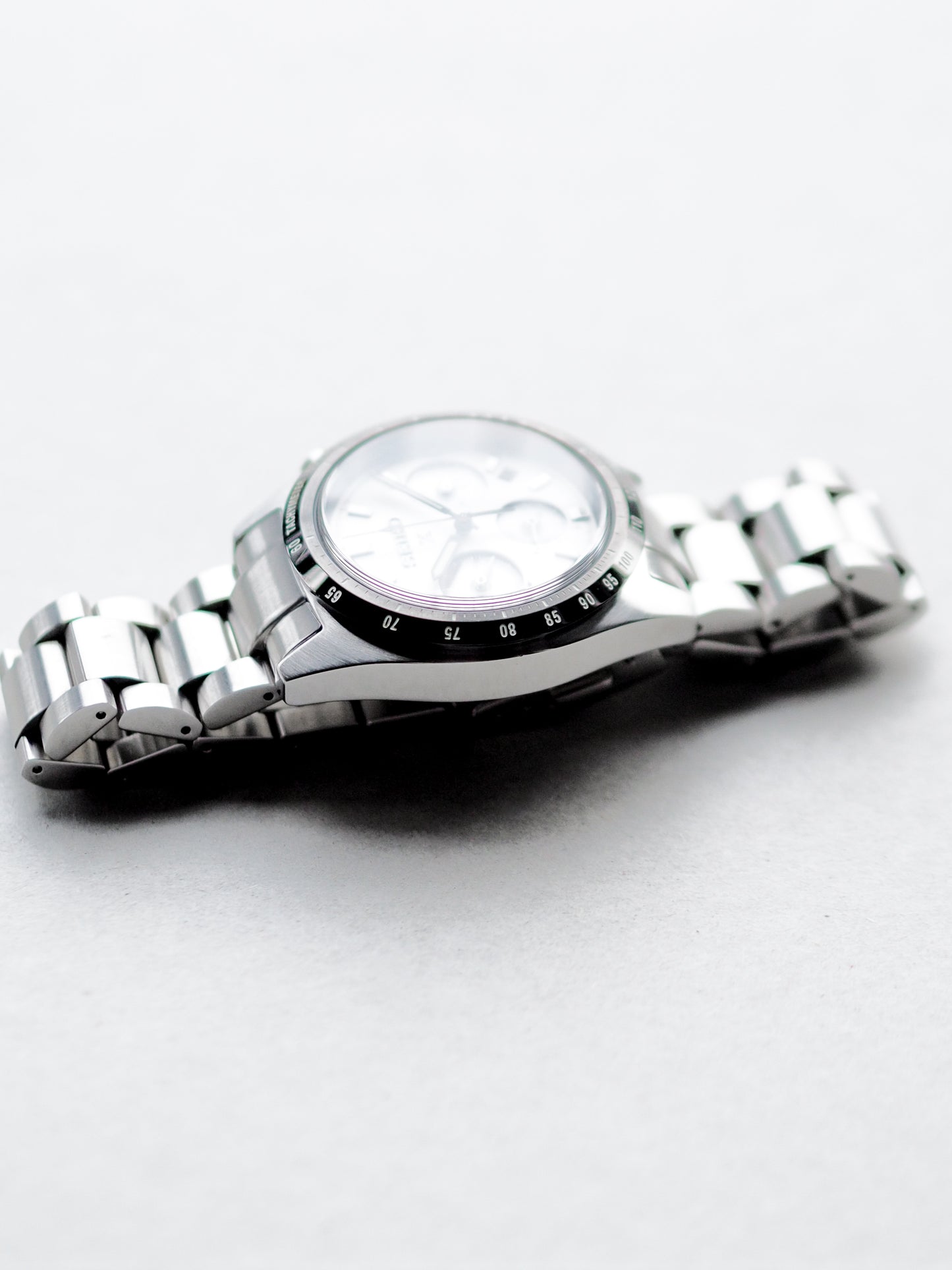 Seiko Prospex SBDL085 V192-0AF0 Chronograph Solar Quartz White Panda Dial