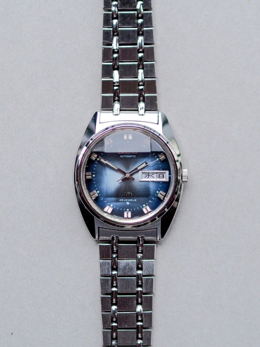 Seiko LM 5606-7230 Lord Matic Faceted Blue Sunburst Dial