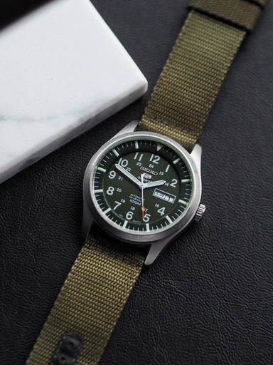 Seiko 5 Sports SNZG09K1 7S36-0330 Military Matte Green Dial