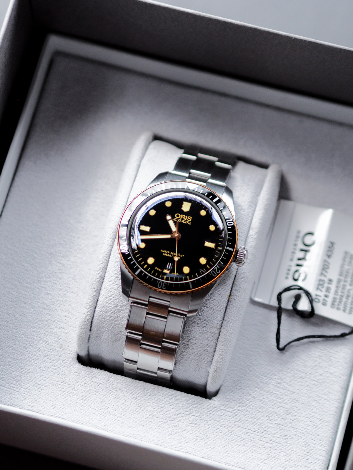 Oris Divers Sixty-Five 01-733-7707-4354-07-8-20-18 Black Dial Stainless Steel Bracelet