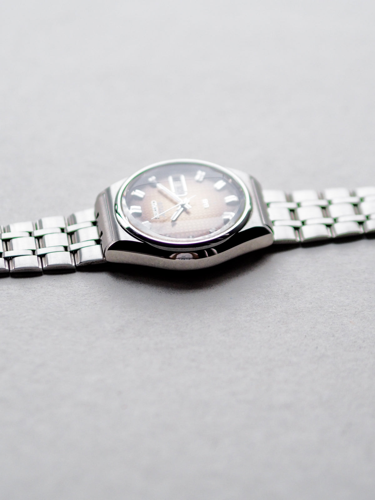Seiko Actus SS 6306-8030 JDM Faceted Crystal Shuriken Brown Dial