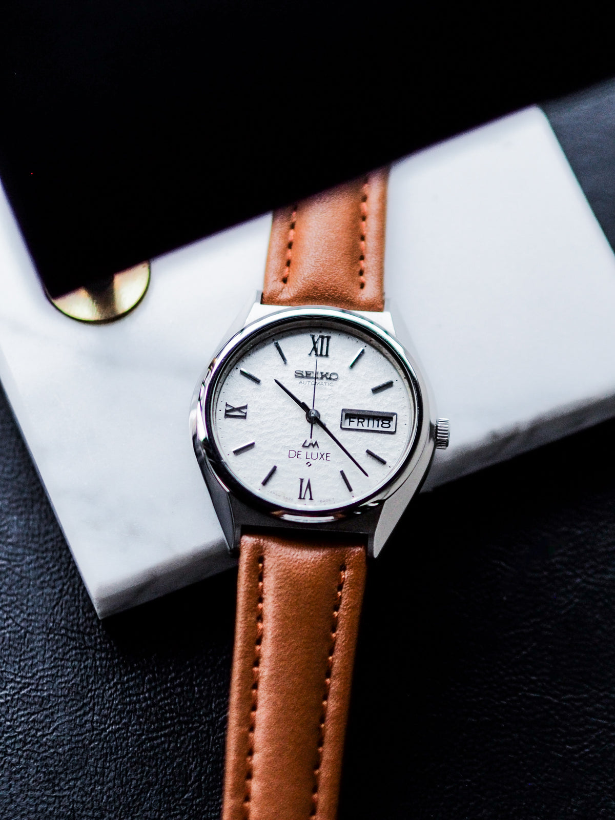 Seiko LM 5626-8160 Lord Matic De Luxe White Snowflake Dial