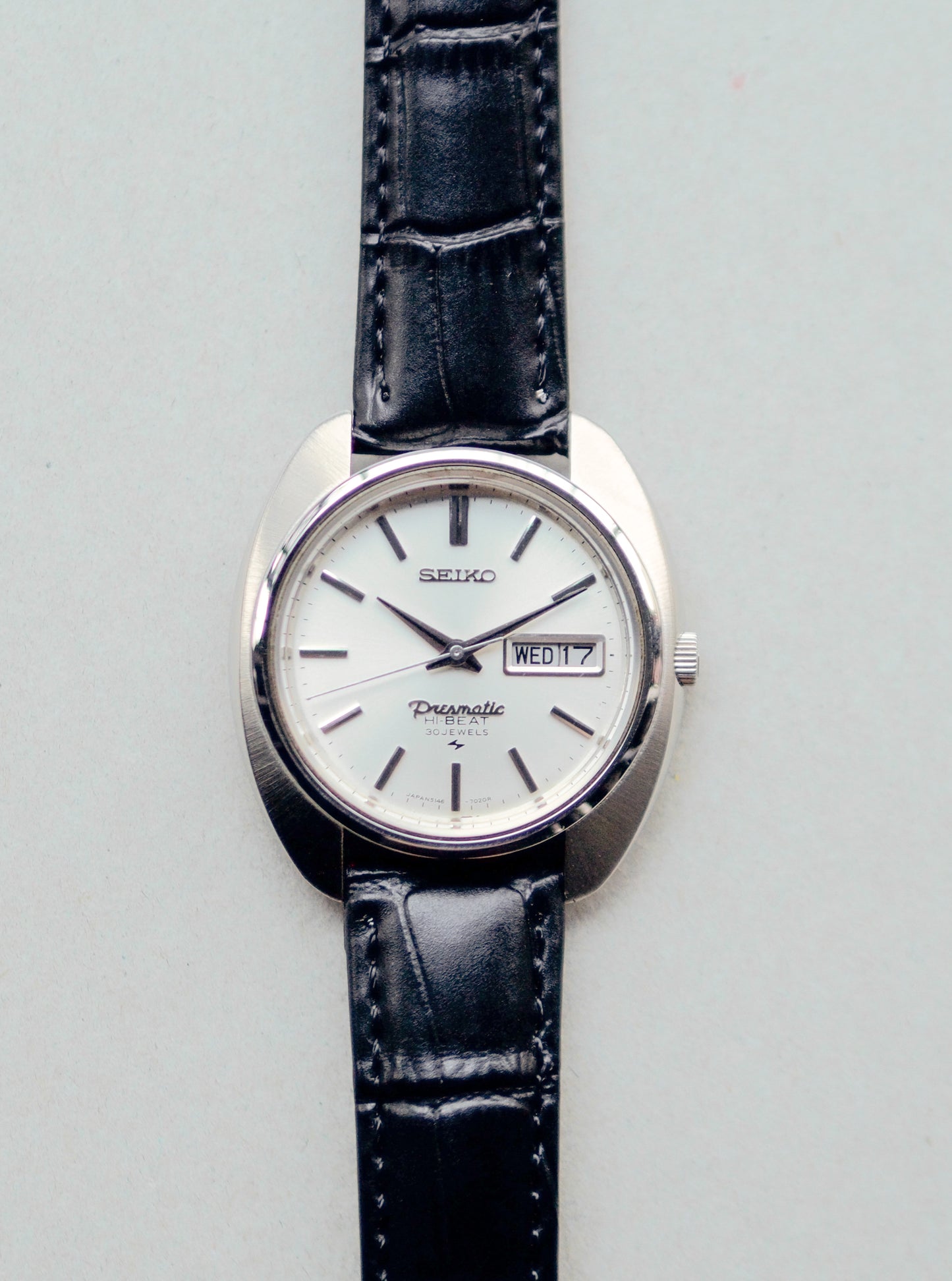 Seiko Presmatic Hi-Beat 5146-7080 White Sunburst Dial