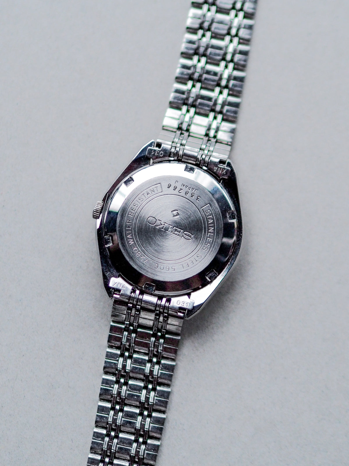 Seiko LM 5606-7280 Lord Matic Faceted Blue Stripe Textured Dial