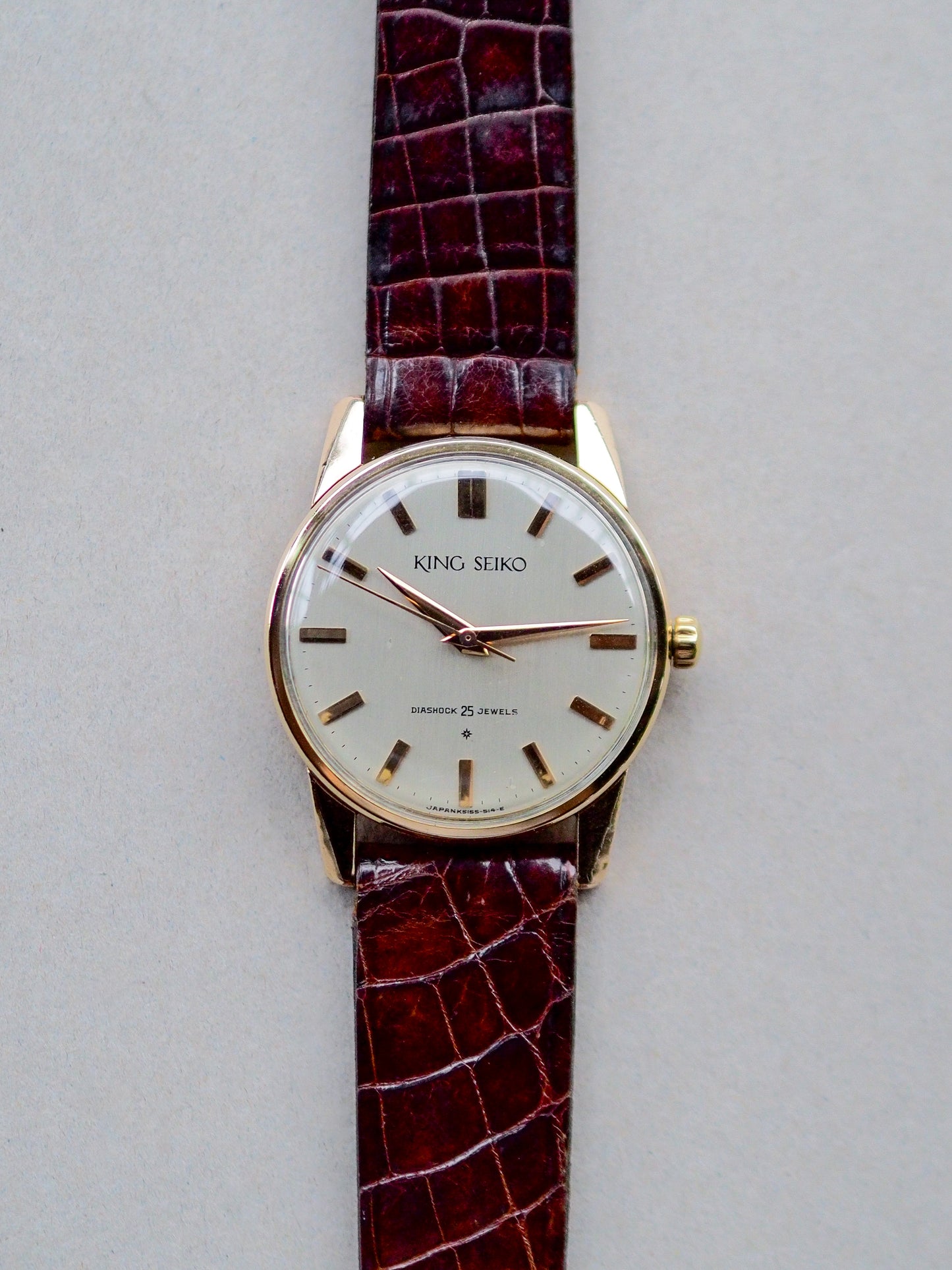 Seiko King Seiko 15034KS 14K Gold Filled SD Linen Dial