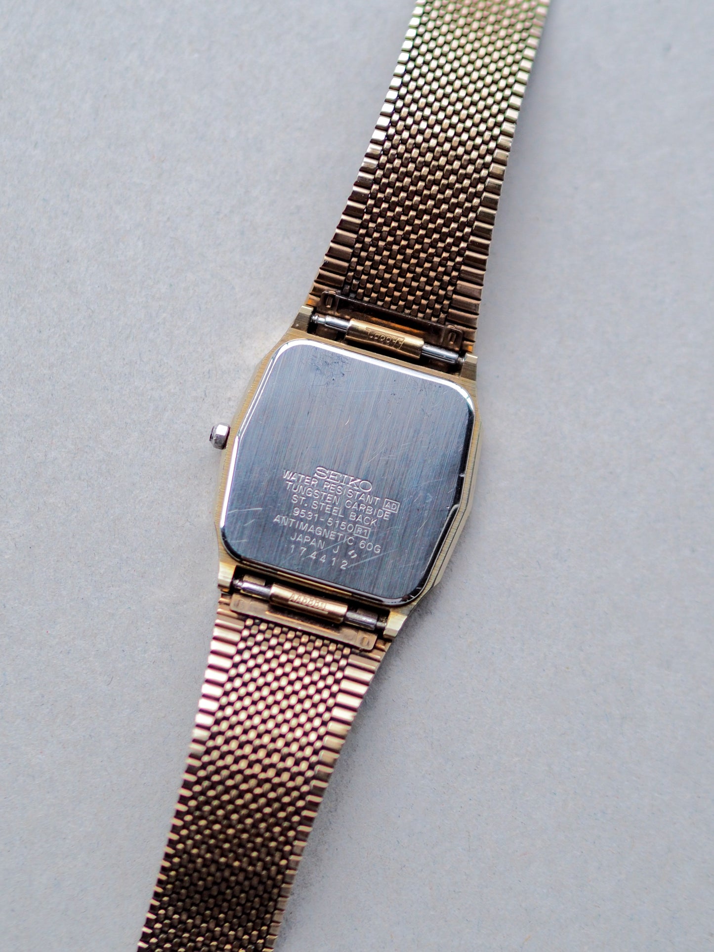 Seiko Dolce 9531-5150 Tungsten Carbide White Textured Dial