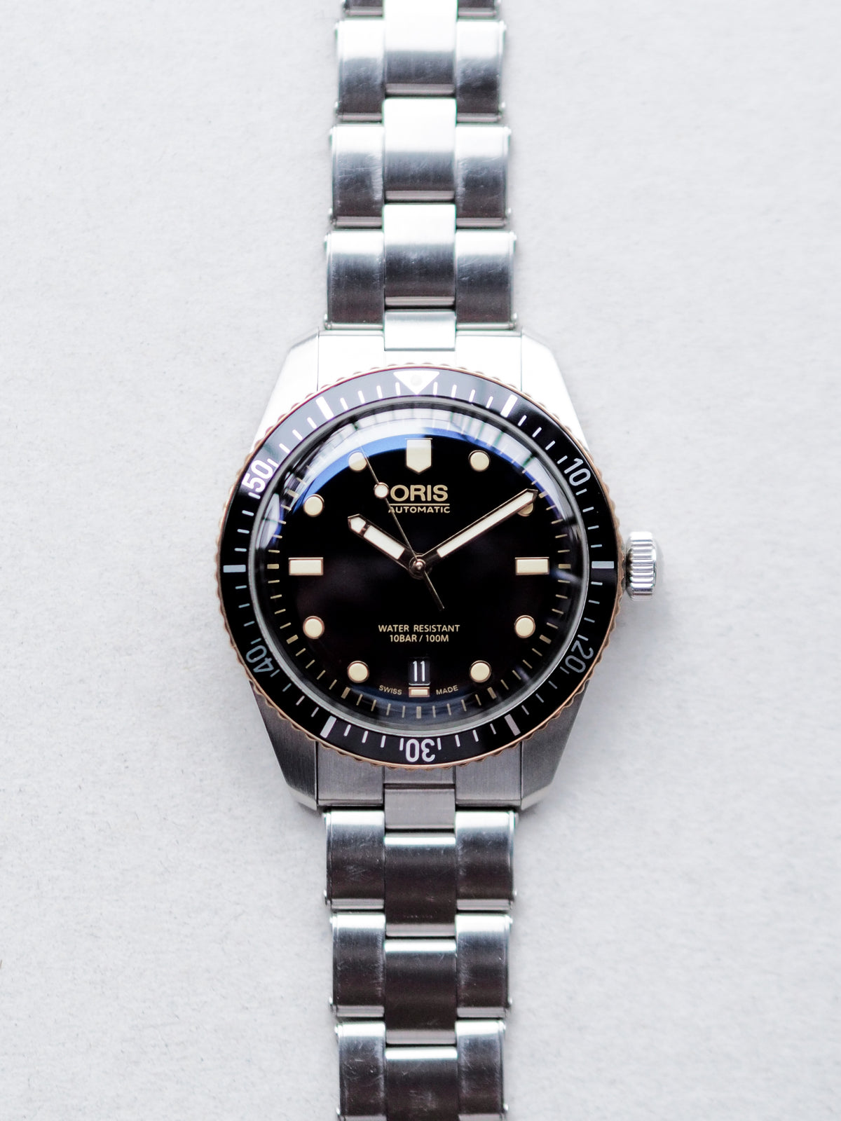 Oris Divers Sixty-Five 01-733-7707-4354-07-8-20-18 Black Dial Stainless Steel Bracelet
