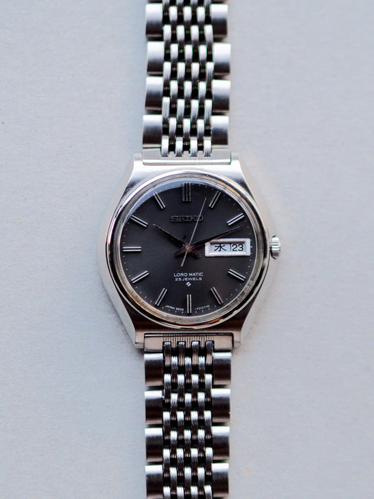 Seiko LM 5606-7010 Lord Matic Grey Linen Dial