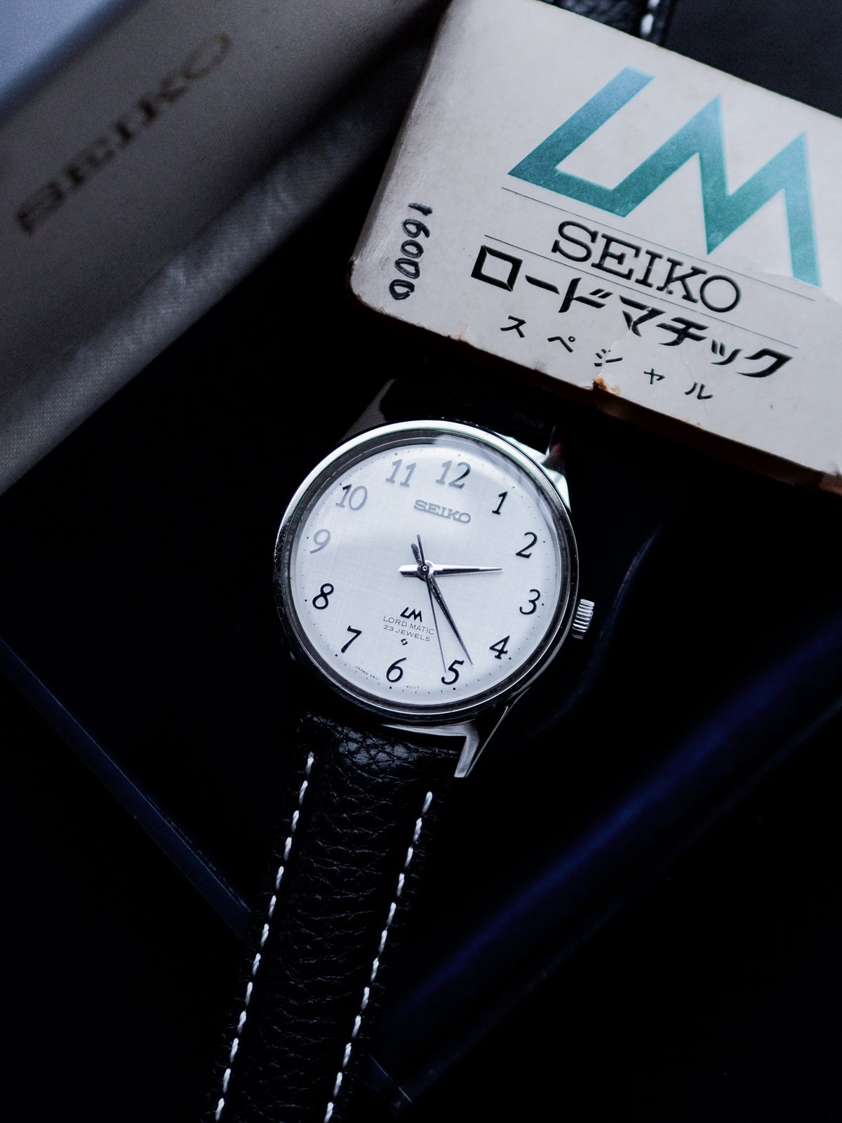 Seiko LM 5601-9000 Lord Matic Silver Breguet Linen Dial