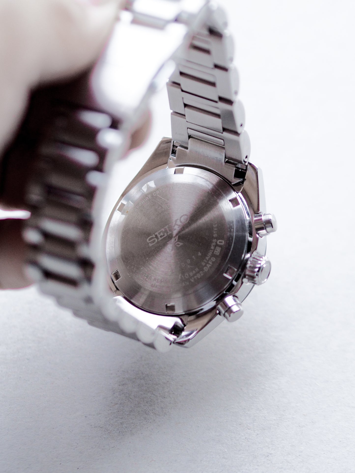Seiko Prospex SBDL085 V192-0AF0 Chronograph Solar Quartz White Panda Dial