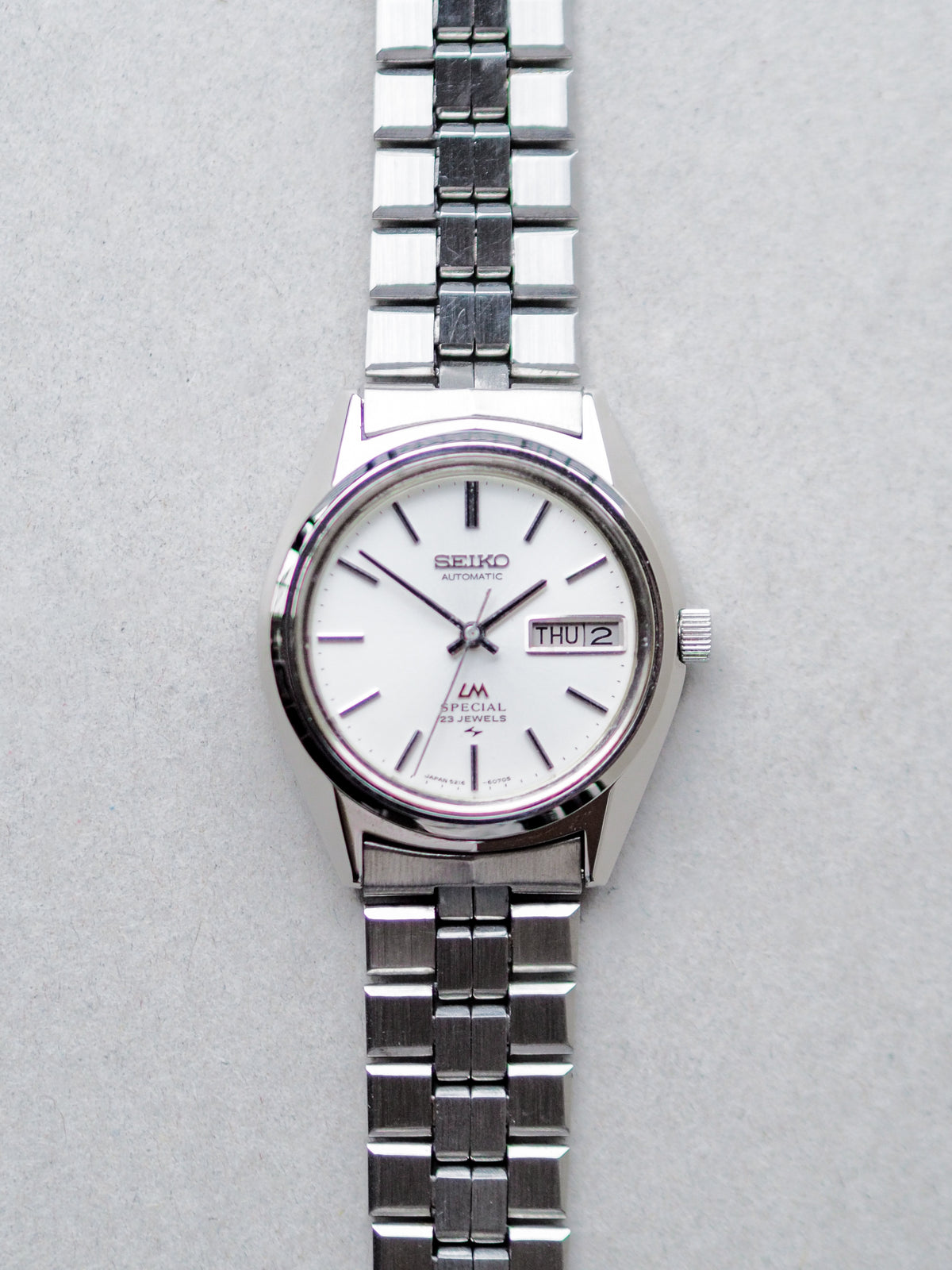 Seiko LM 5216-6050 Lord Matic Special White Sunburst Dial