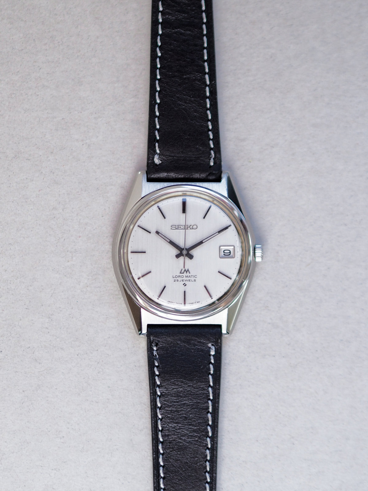 Seiko LM 5605-7020 Lord Matic White Linen Dial