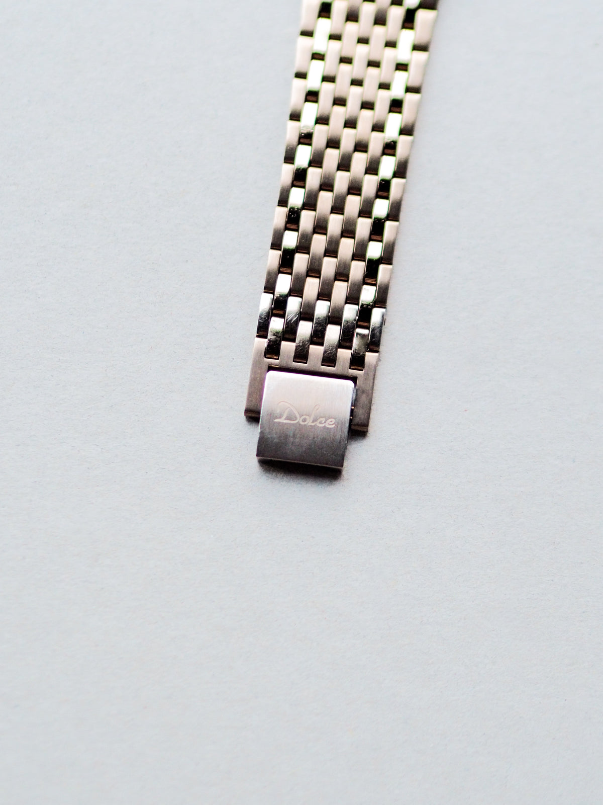 Seiko Dolce 8N40-5050 Quartz Tank Tungsten Carbide Gray Sunburst Dial
