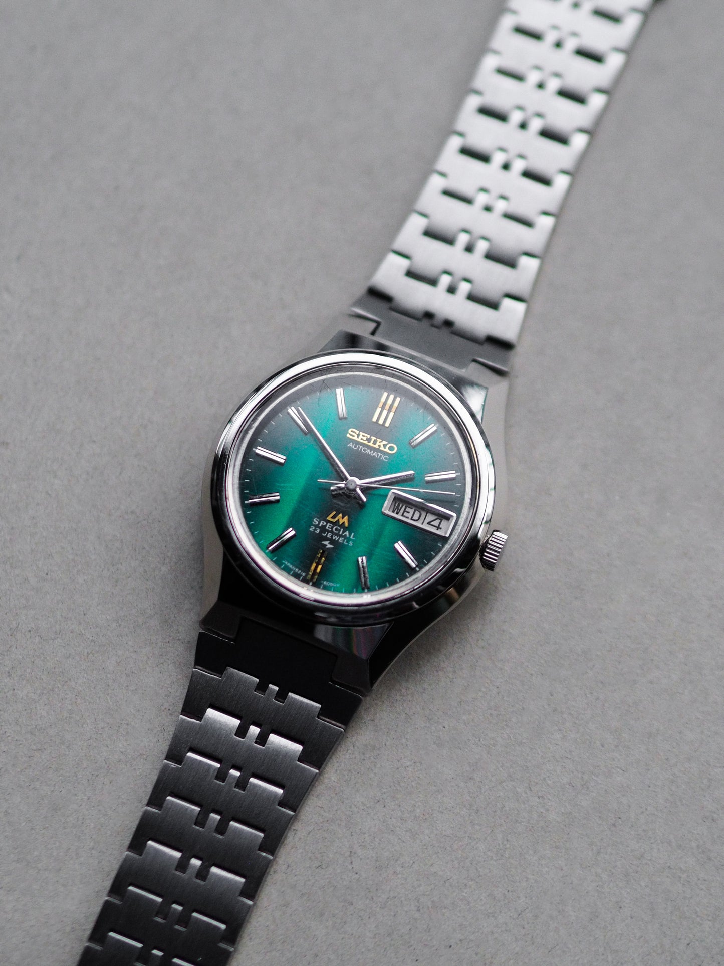 Seiko LM 5216-6040 Lord Matic Special Green Striped Dial