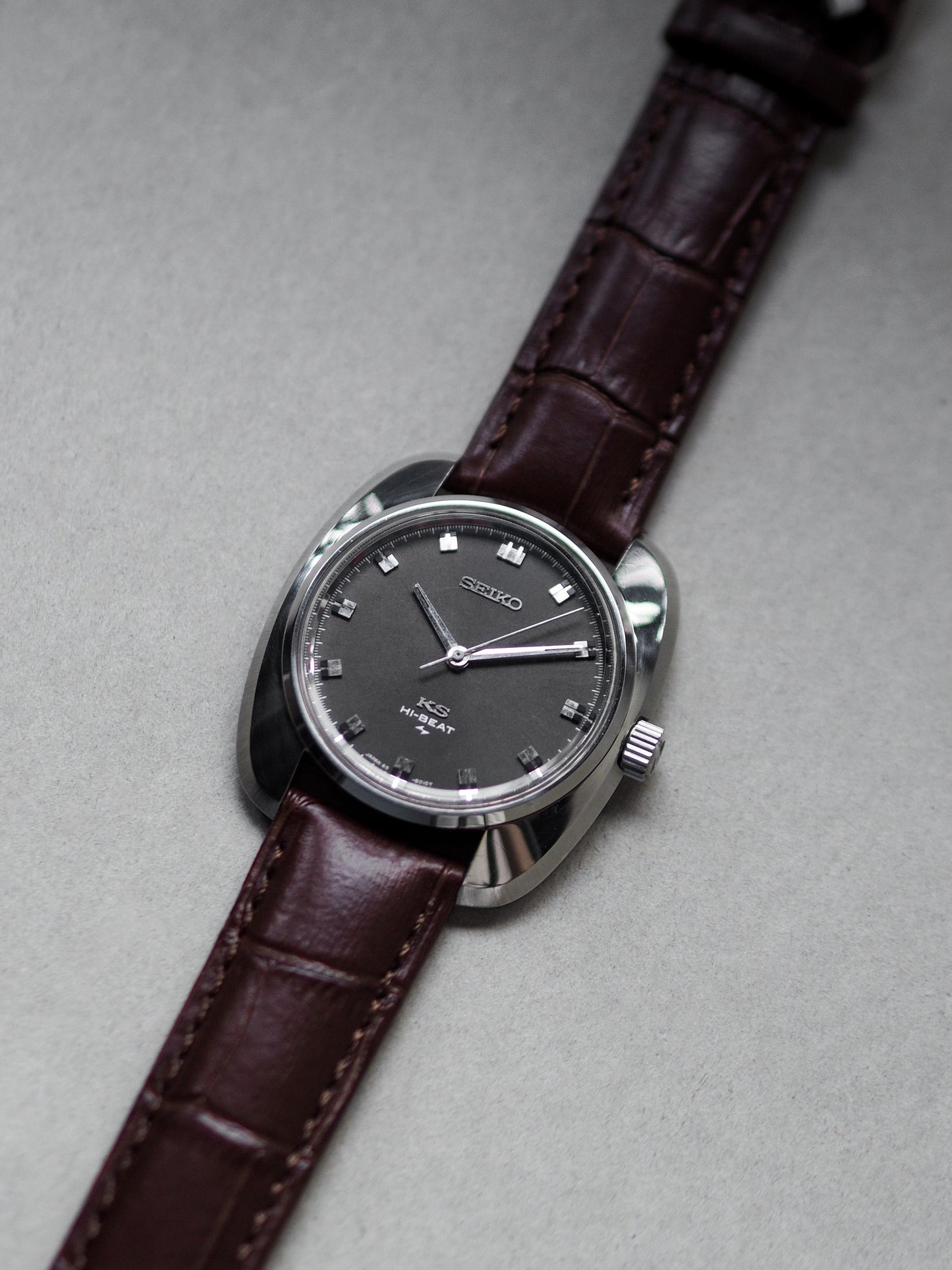 Seiko 45KS King Seiko 45-8000 Hi-Beat 36000 Gray Dial