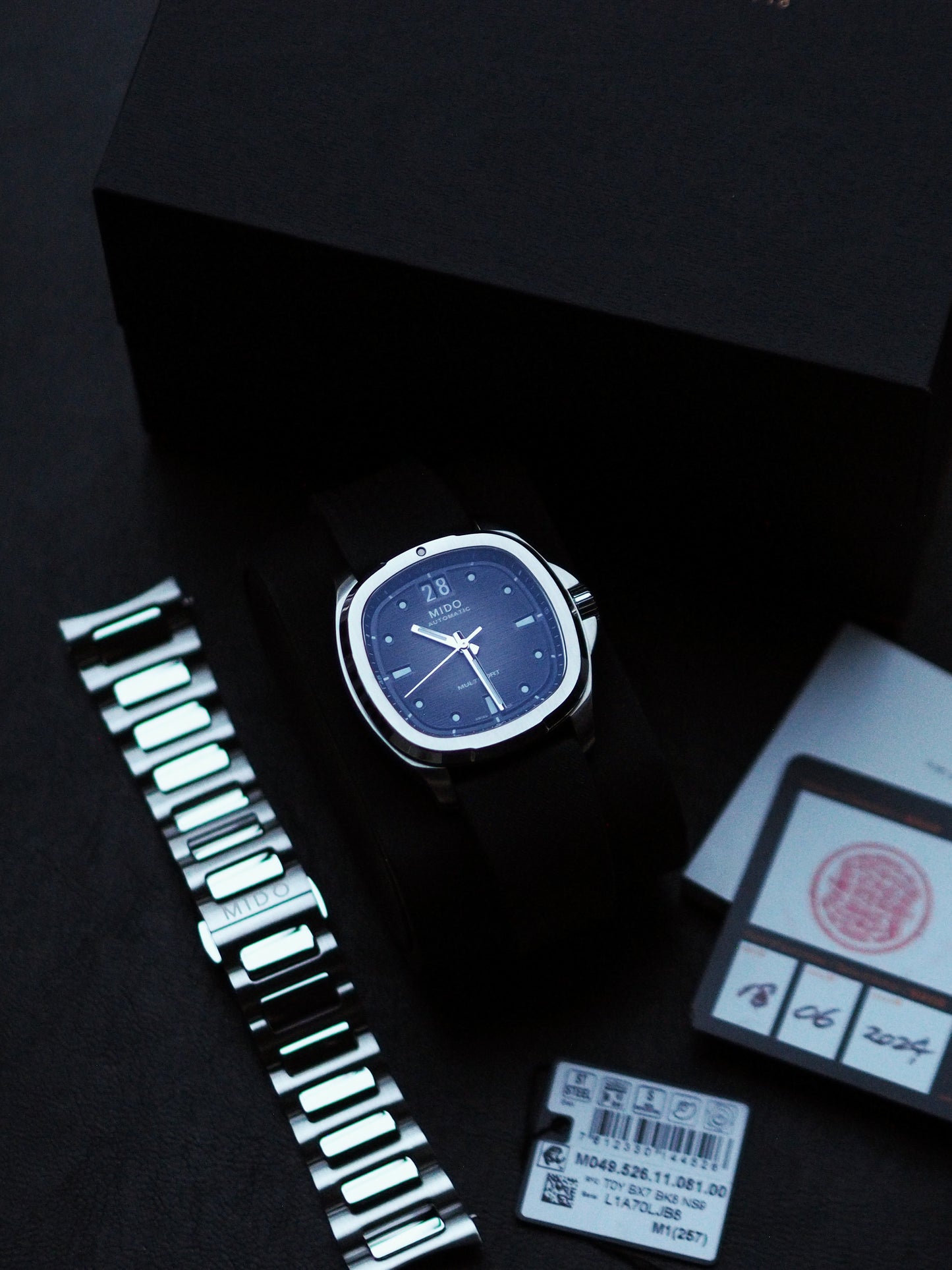 Mido M049.526.11.081.00 Multifort TV Big Date 40MM Gray Dial