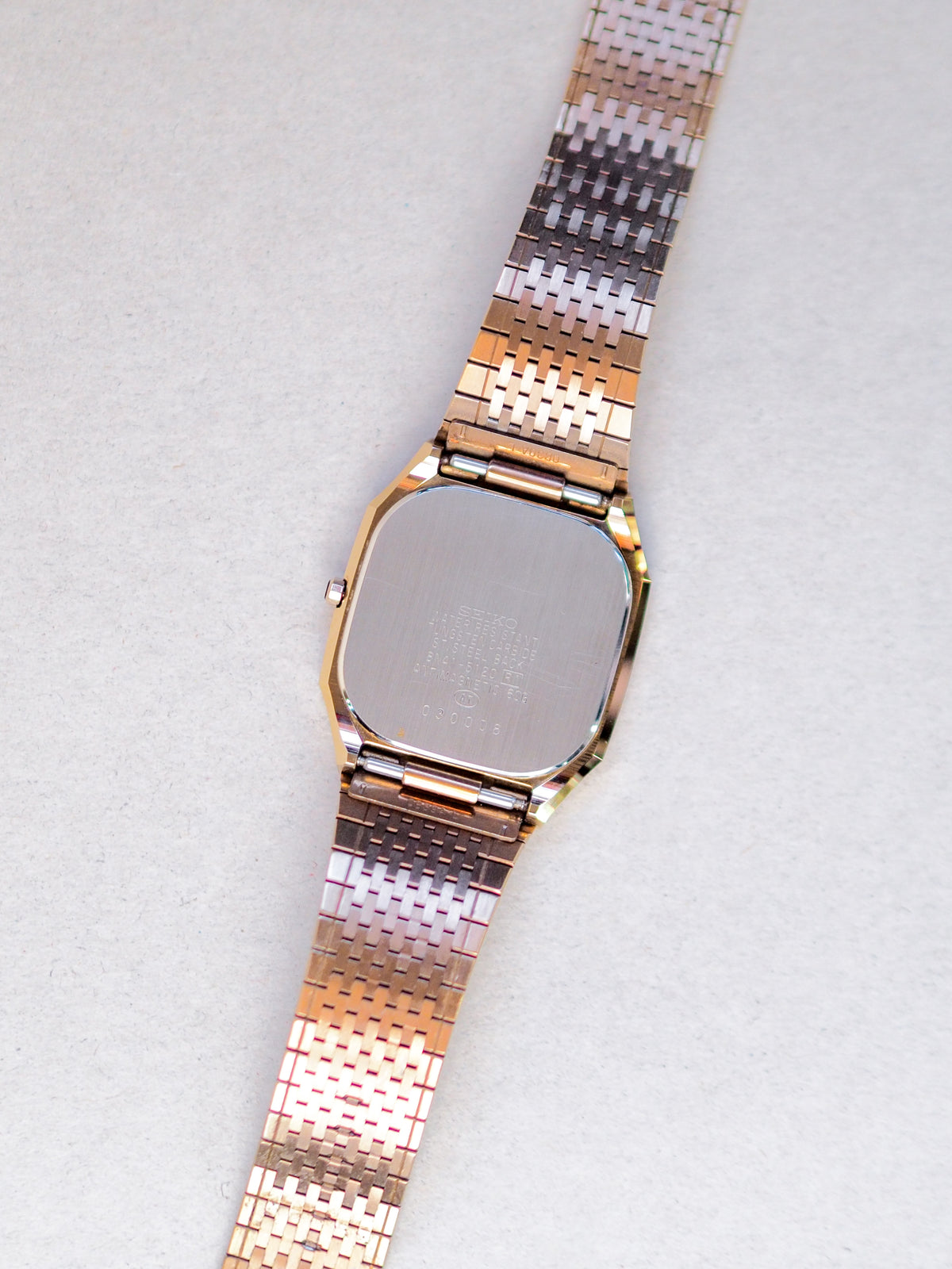 Seiko Dolce 8N41-5120 Tungsten Carbide Octagon Case Champagne Dial
