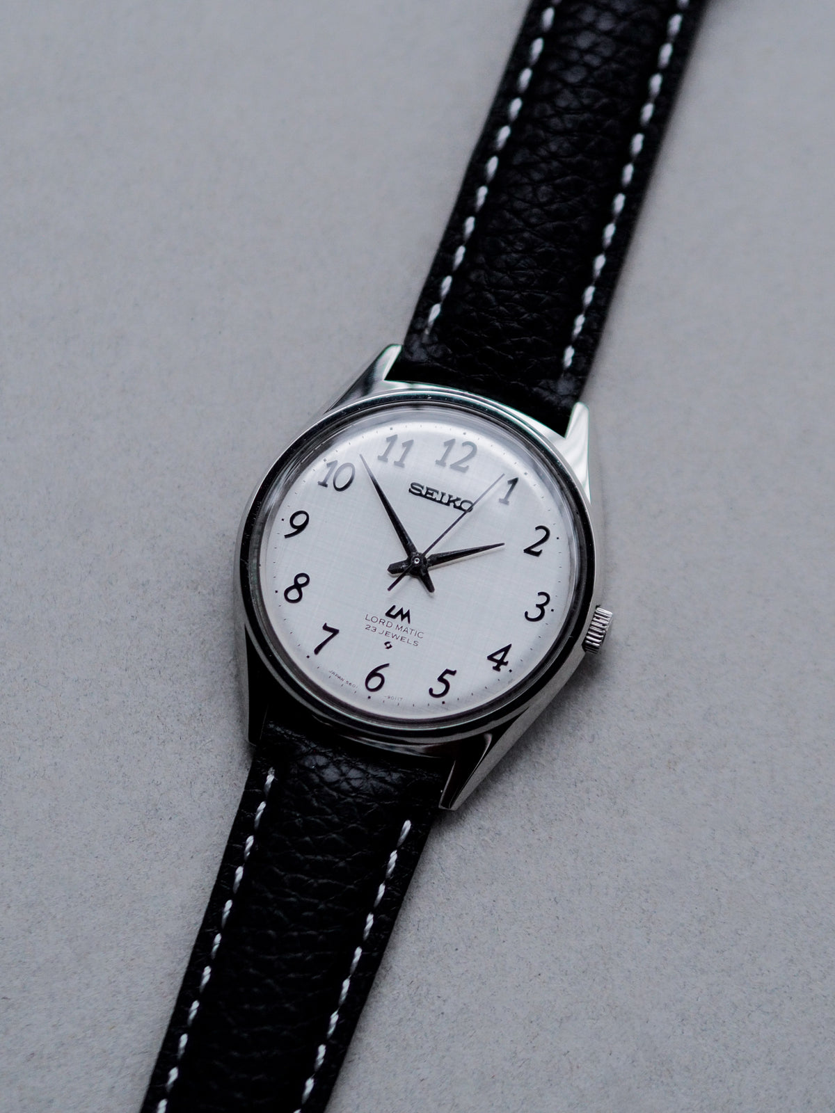 Seiko LM 5601-9000 Lord Matic Silver Breguet Linen Dial