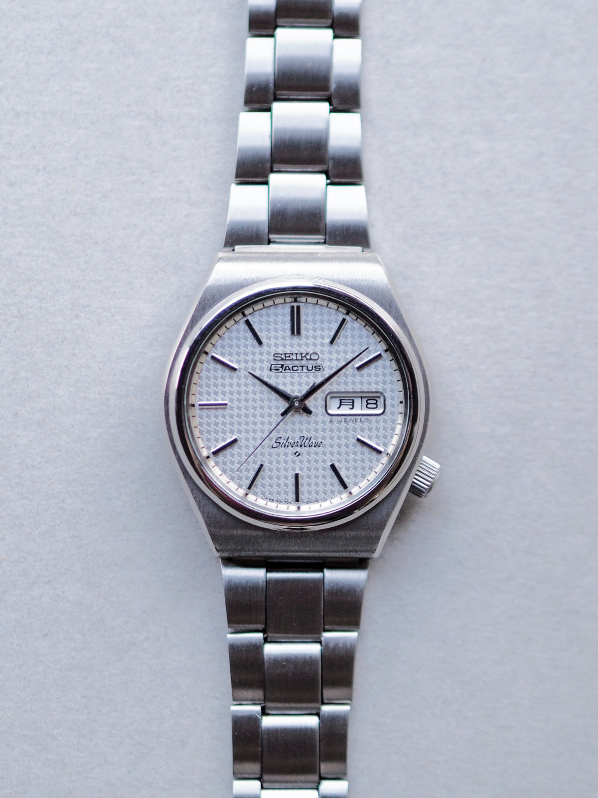 Seiko 5 Actus 6306-8010 Silverwave White Shuriken Dial