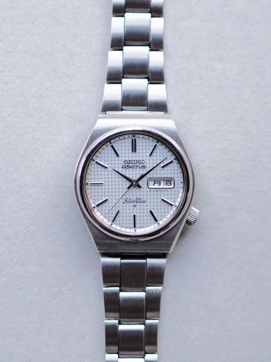 Seiko 5 Actus 6306-8010 Silverwave White Shuriken Dial