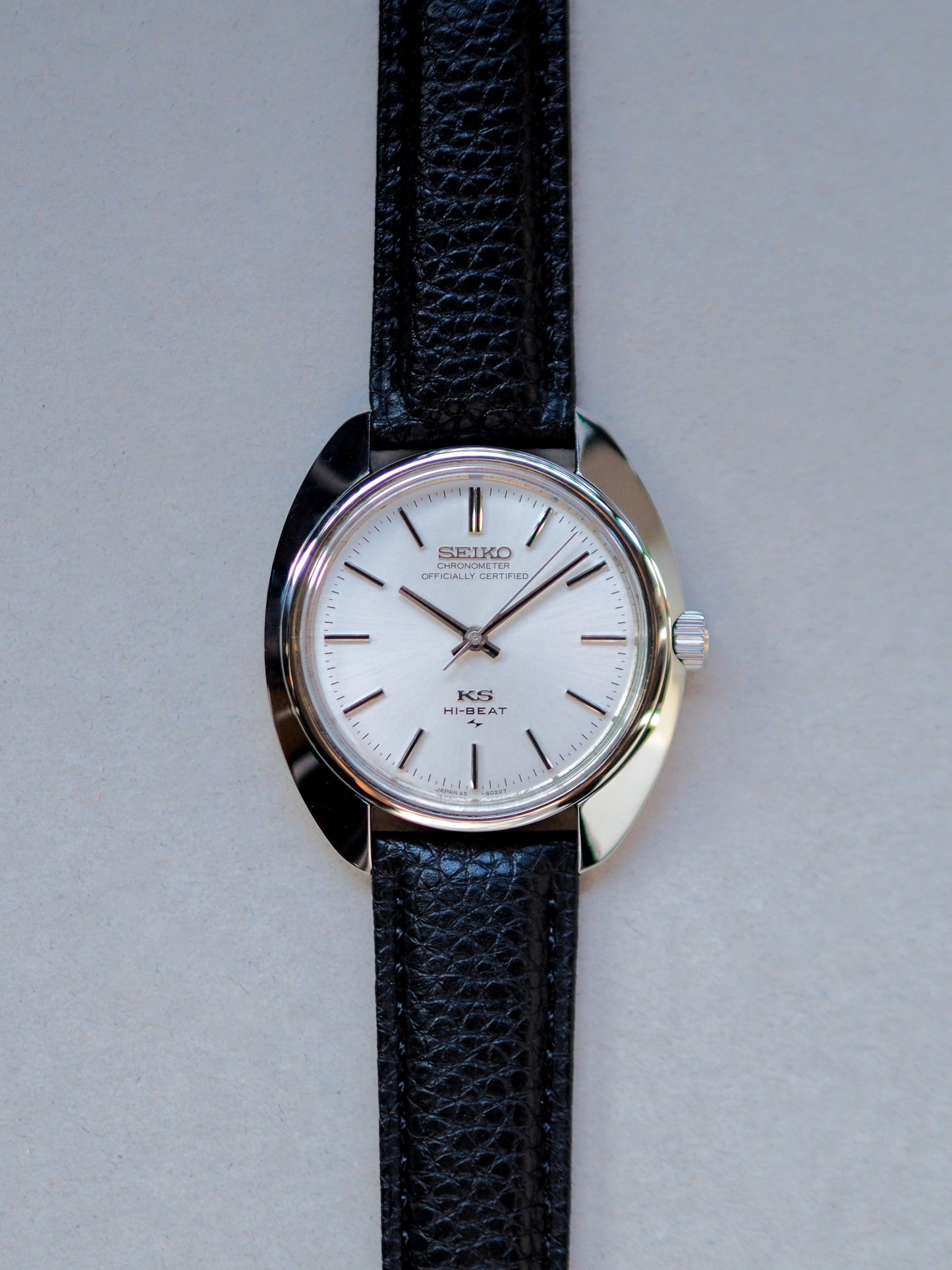 Seiko 45KS King Seiko 45-8010 Chronometer White Sunburst Dial