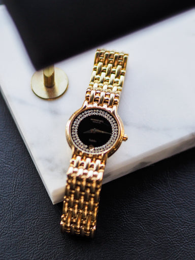 Raymond Weil Fidelio QZ 18K GP Black Diamond Dial