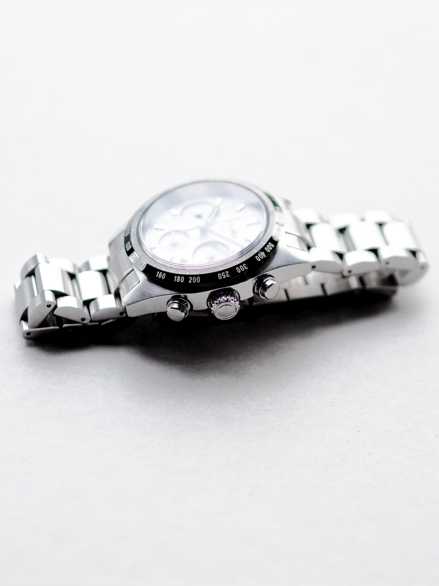 Seiko Prospex SBDL085 V192-0AF0 Chronograph Solar Quartz White Panda Dial