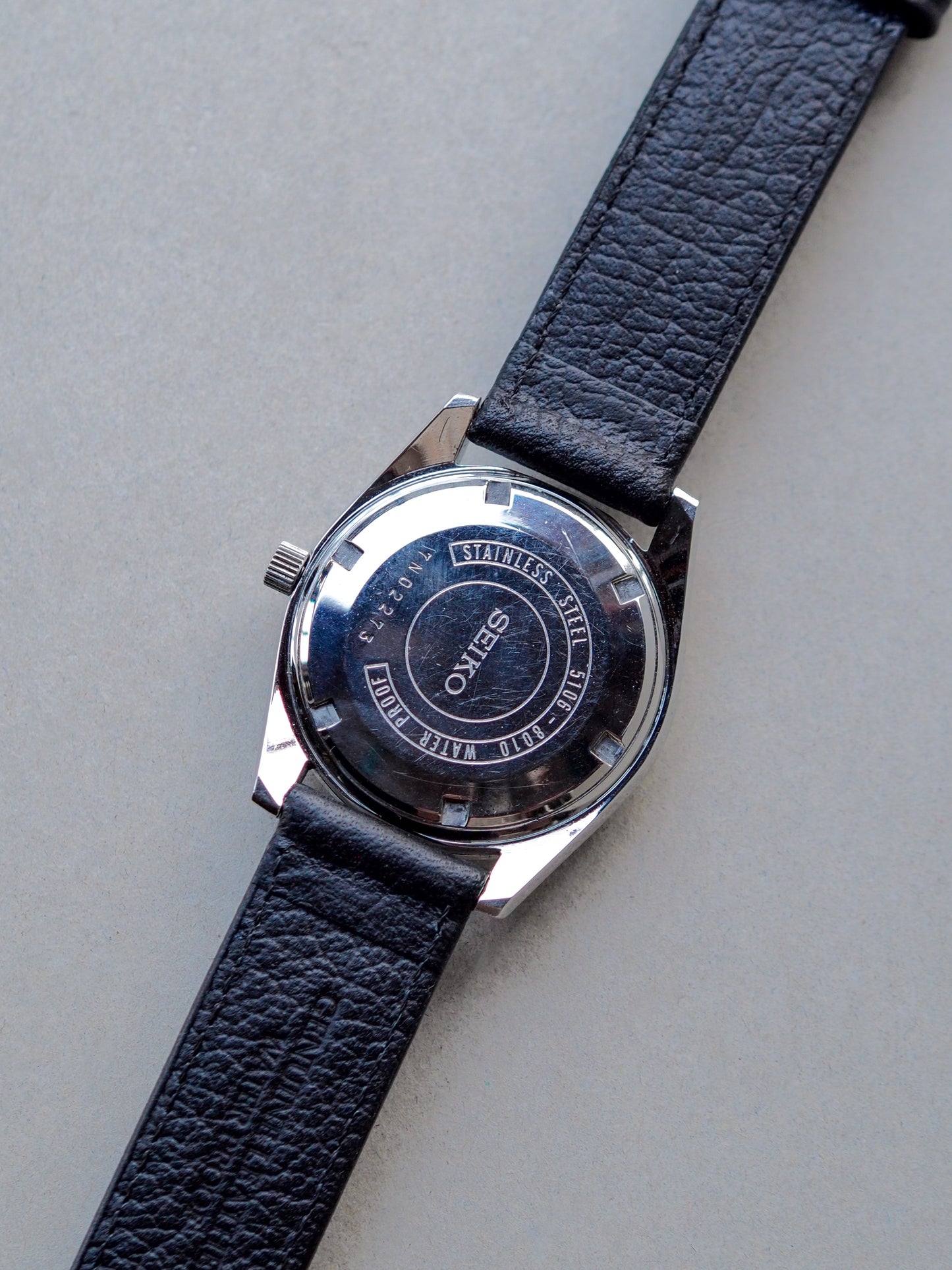 Seiko Seikomatic-P 5106-8010 Silver Linen Textured Dial