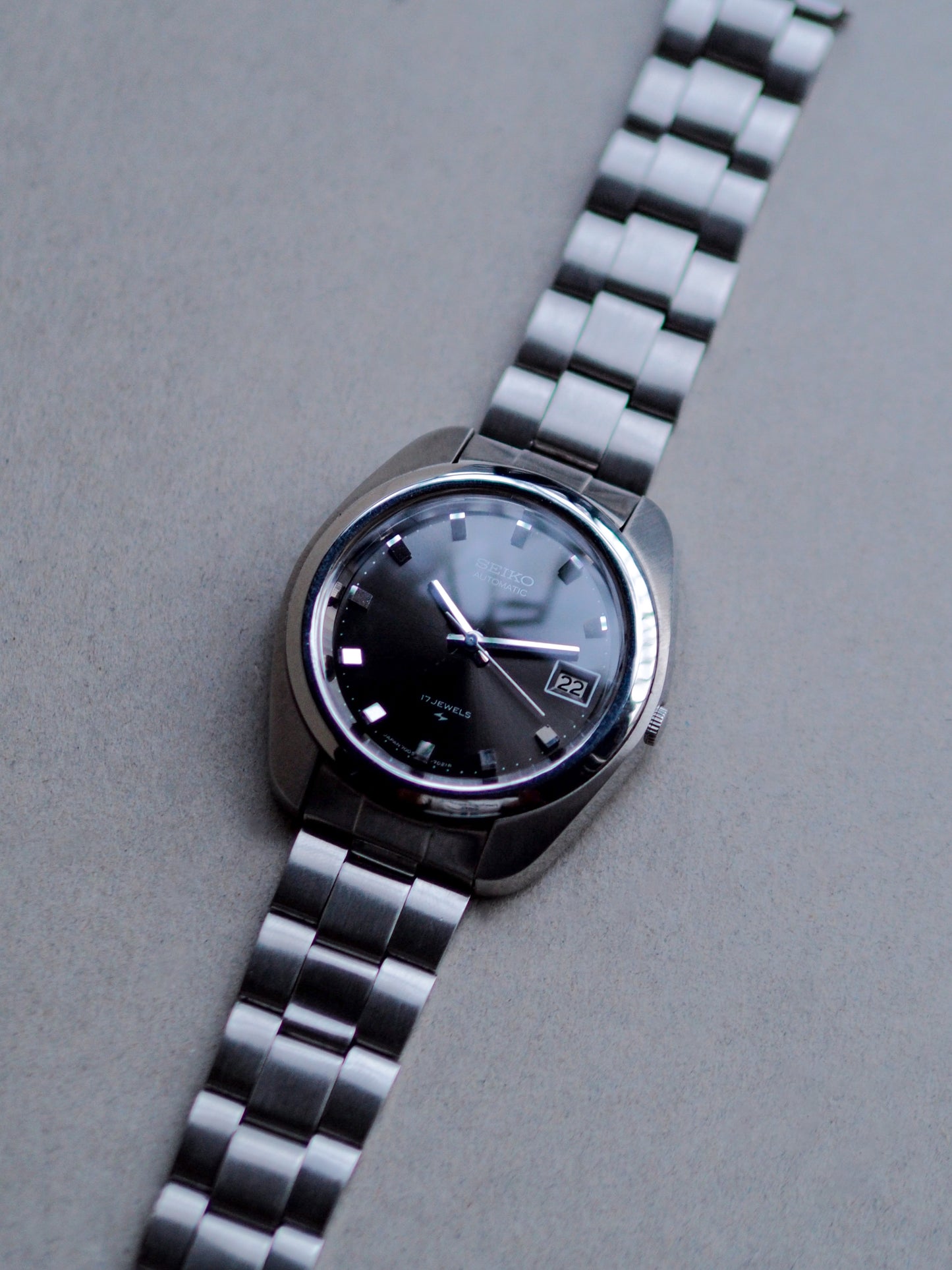 Seiko Automatic 7005-7031 JDM Dark Gray Sunburst Dial