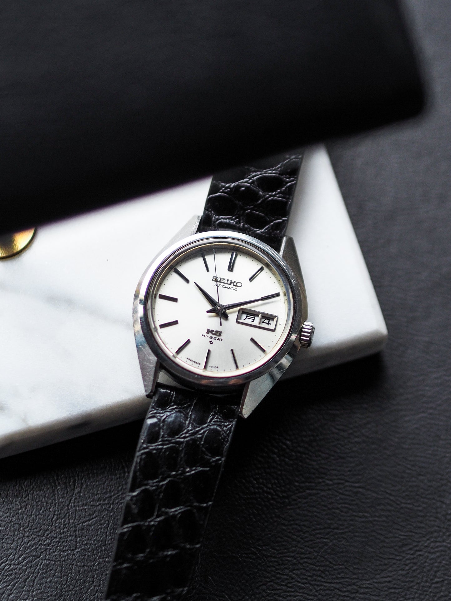 Seiko 56KS King Seiko 5626-7111 Hi-Beat Silver Sunburst Dial