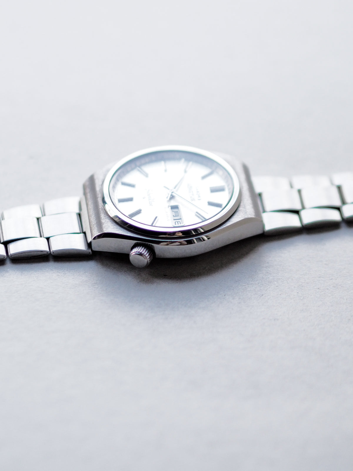 Seiko 5 Actus 6306-8010 Silverwave White Shuriken Dial