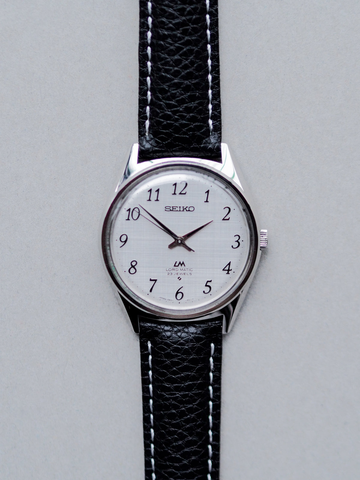 Seiko LM 5601-9000 Lord Matic Silver Breguet Linen Dial