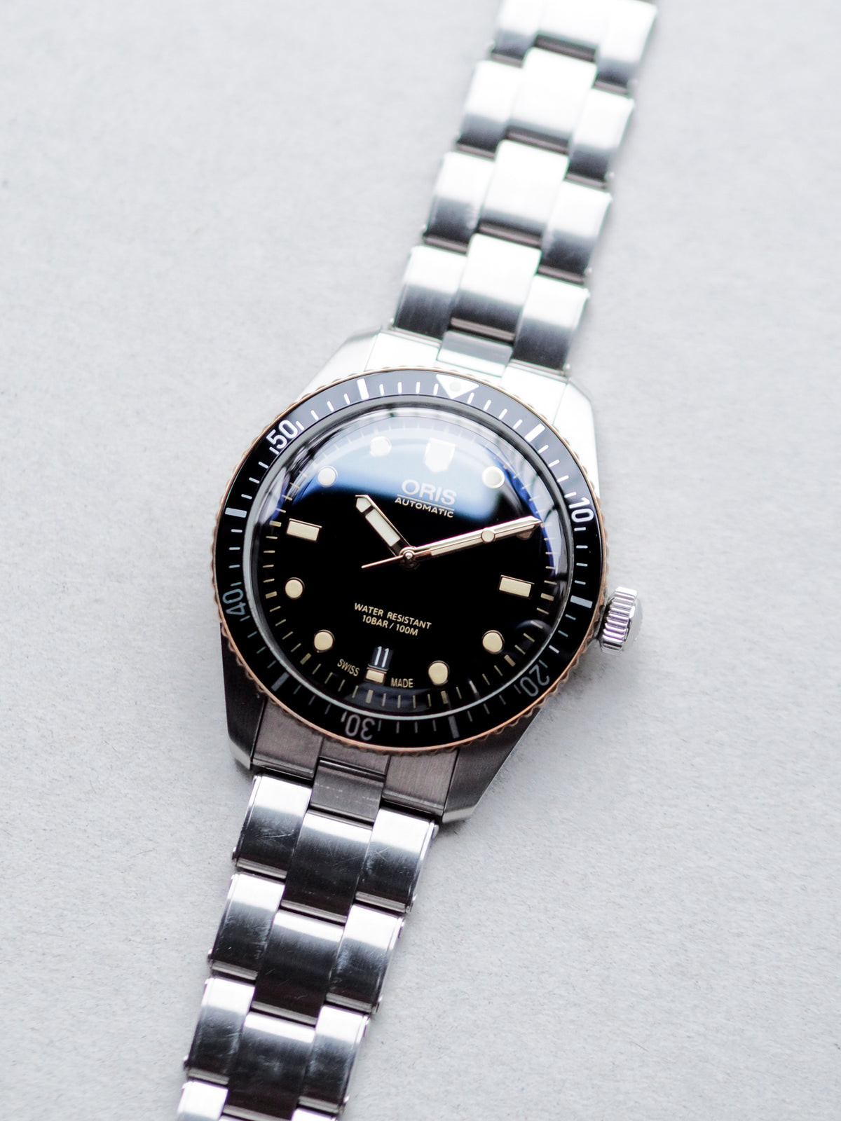 Oris Divers Sixty-Five 01-733-7707-4354-07-8-20-18 Black Dial Stainless Steel Bracelet