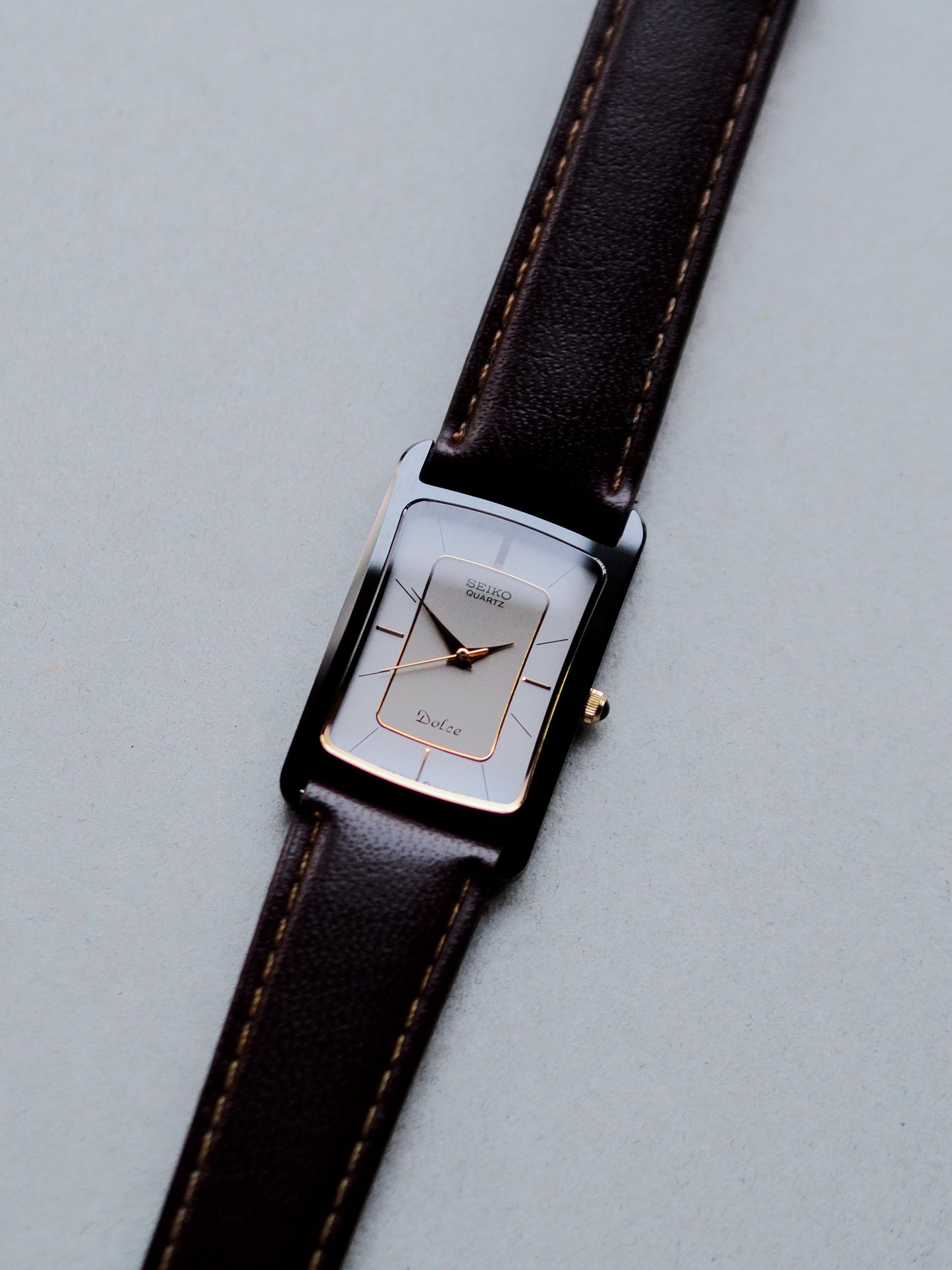 Seiko Dolce 7321-549A 黑色陶瓷白色象牙色两色表盘