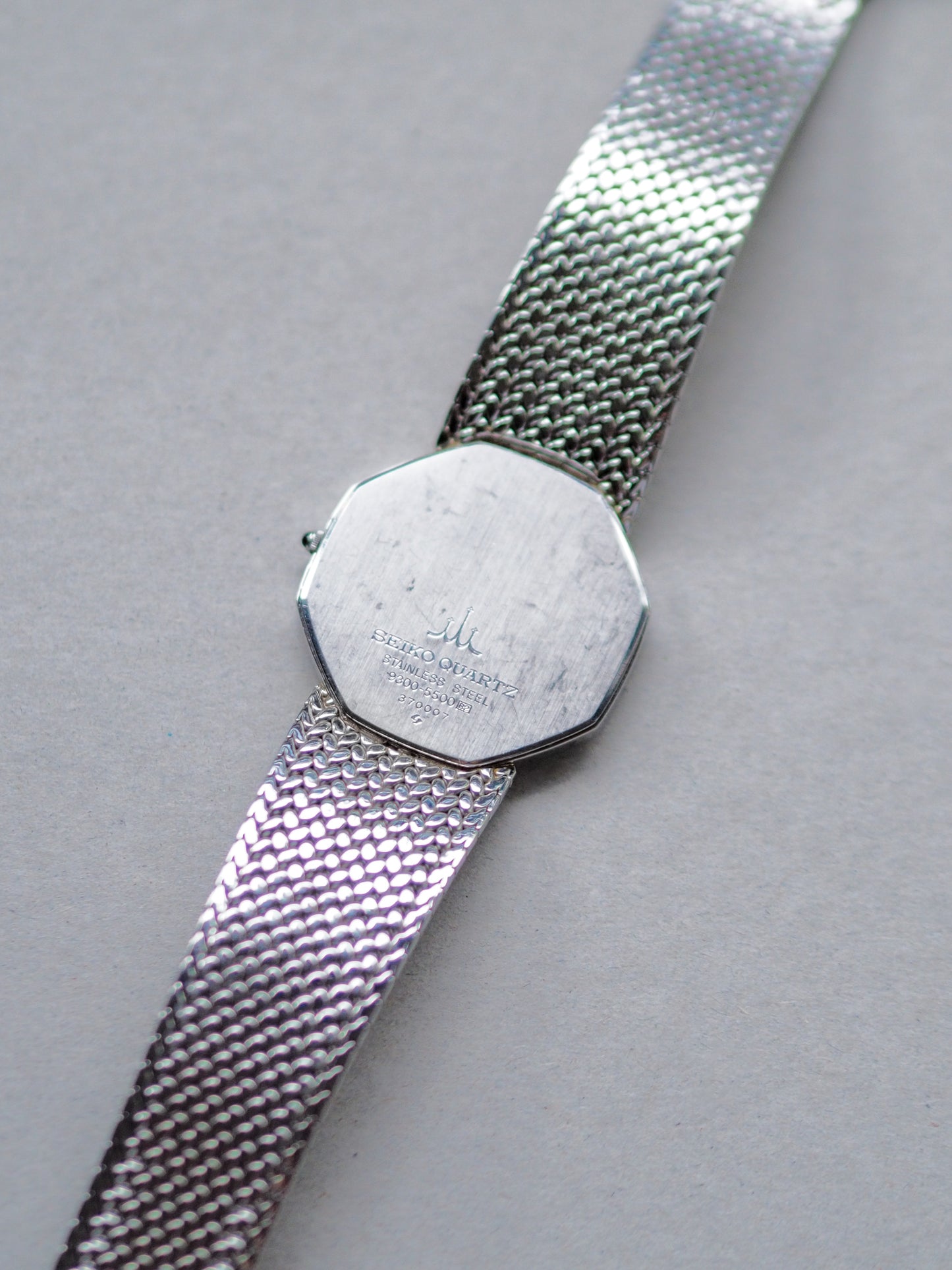 Credor Seiko 9300-5500 Octagon Gray Black Dial