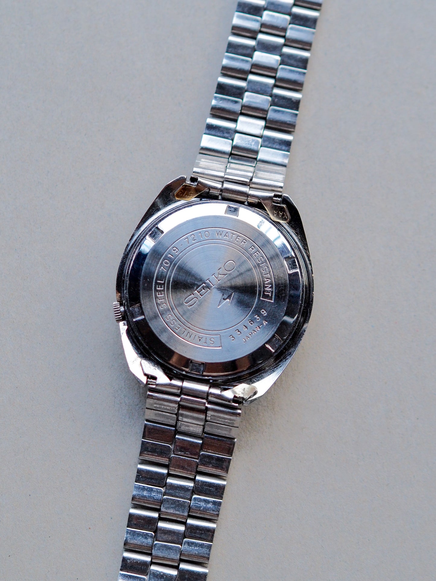 Seiko 5 Actus 7019-7210 JDM Faceted Crystal Fume Blue Dial