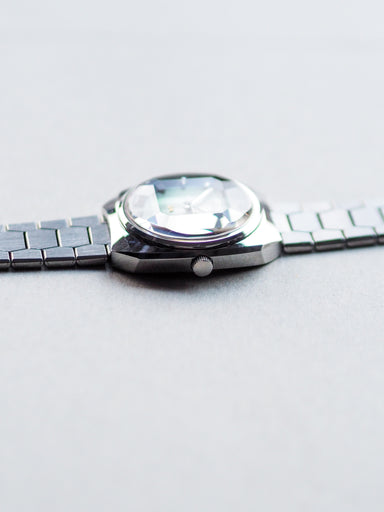 【激レア/純正ベルト】新品ガラス SEIKO 5216-6000 亀甲LM Seiko LM 5216-6000 Lord Matic Special Faceted Crystal Green Gradient D