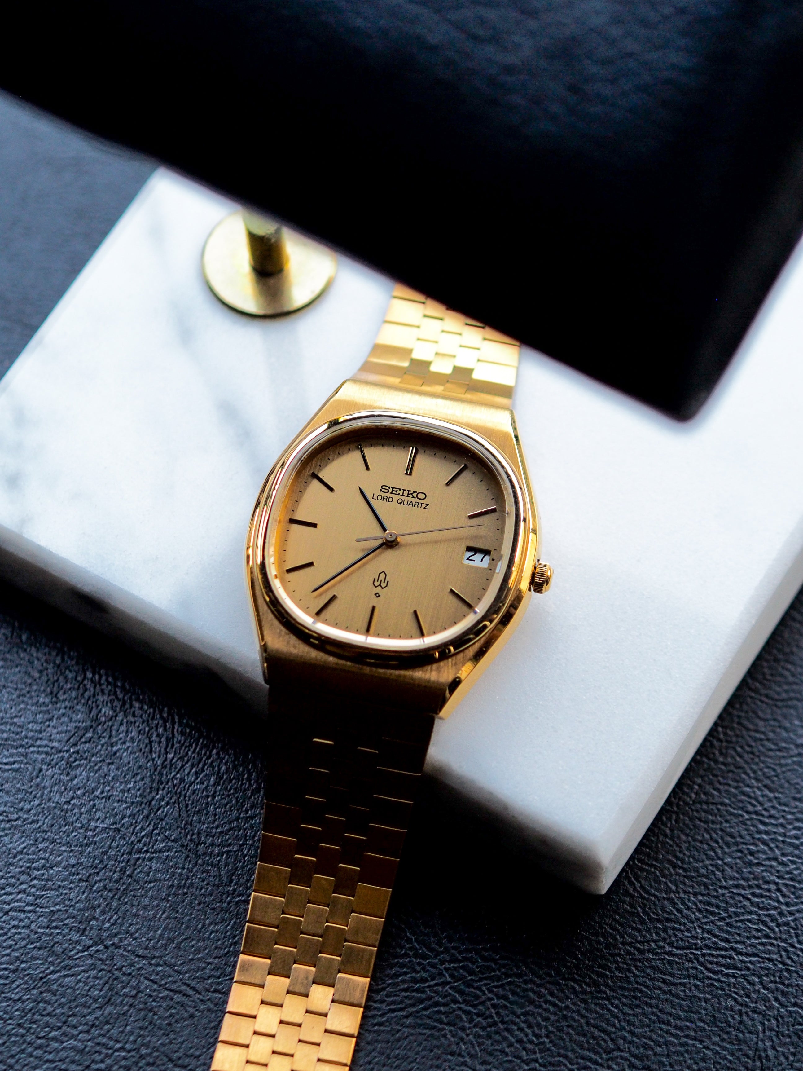 SEIKO LORD QUARTZ ロードクォー 8243-5000 ゴールド Seiko Lord Quartz 8242-5000 SGP Gold Linen Dial