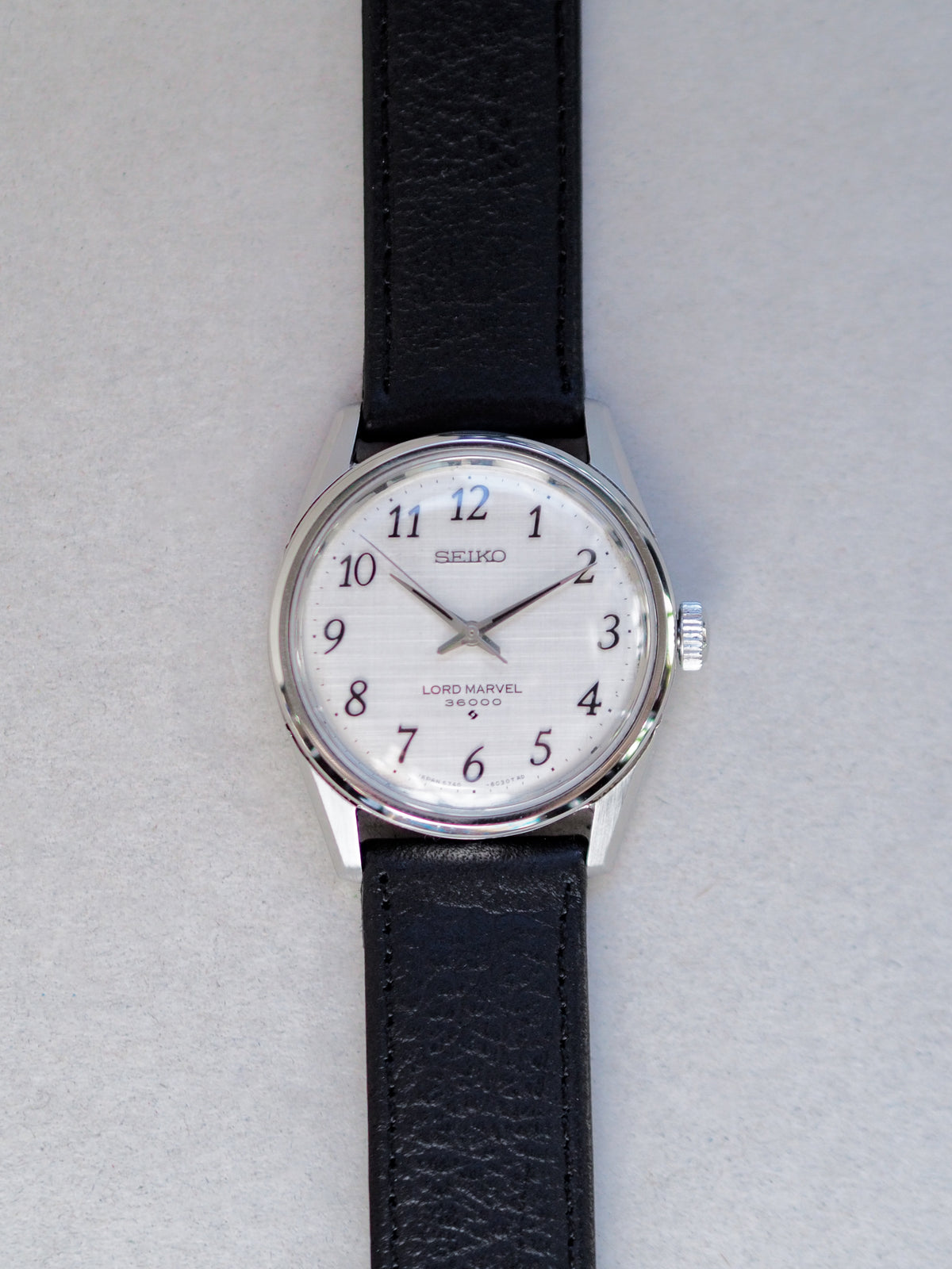 Seiko Lord Marvel 5740-8000 Hi-Beat 36000 White Linen Breguet Dial