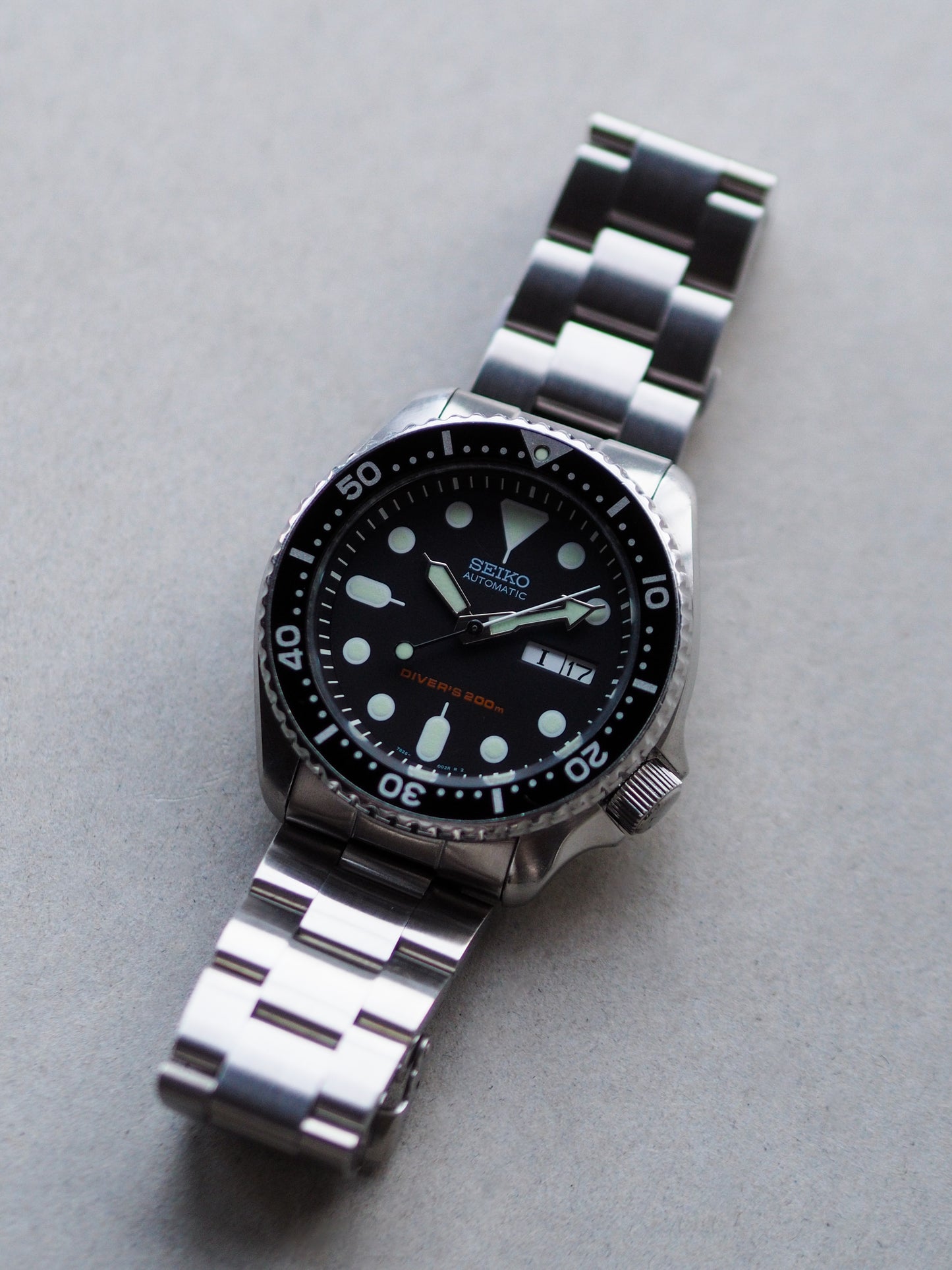 Seiko SKX007K2 7S26-0020 Diver Black Dial