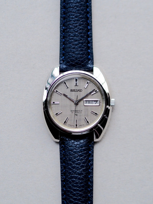 Seiko Seikomatic-P 5106-7030 Dark Silver Linen Textured Dial